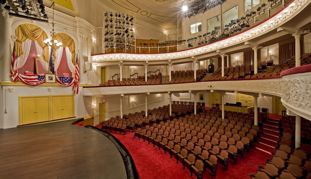 Interior of Ford's Theatre in Washington, D.C.